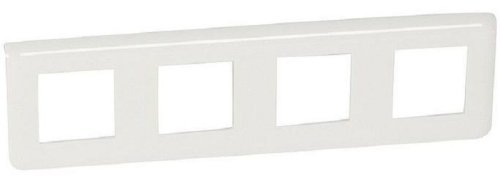 Рамка горизонтальная Legrand Mosaic 4-м. 8 мод. белый картинка